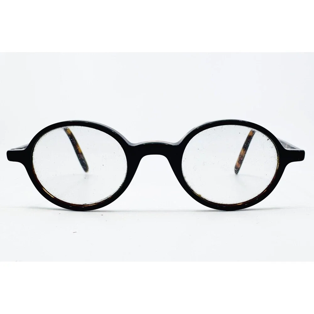 Editor Shriver Eyeglass Frames Unisex Black Tortoise Round 43-22-145